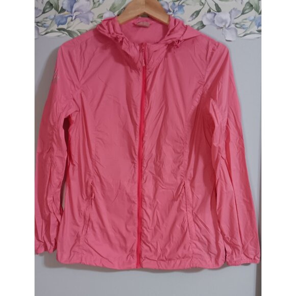 Lonsdale London Medium Pink Lightweight Packable Hiking Athleisure Jacket - Picture 1 of 7